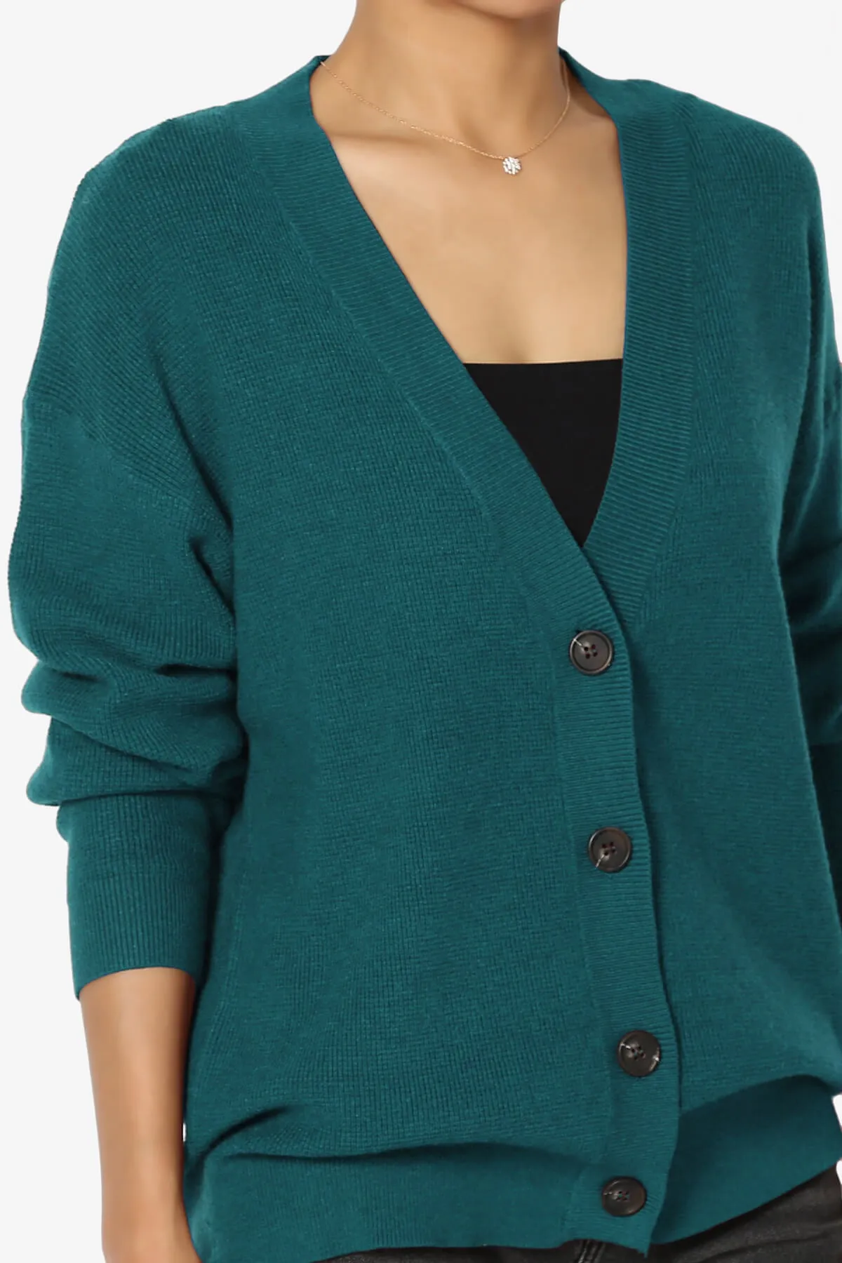 Nicky Micro Waffle Viscose Knit Cardigan