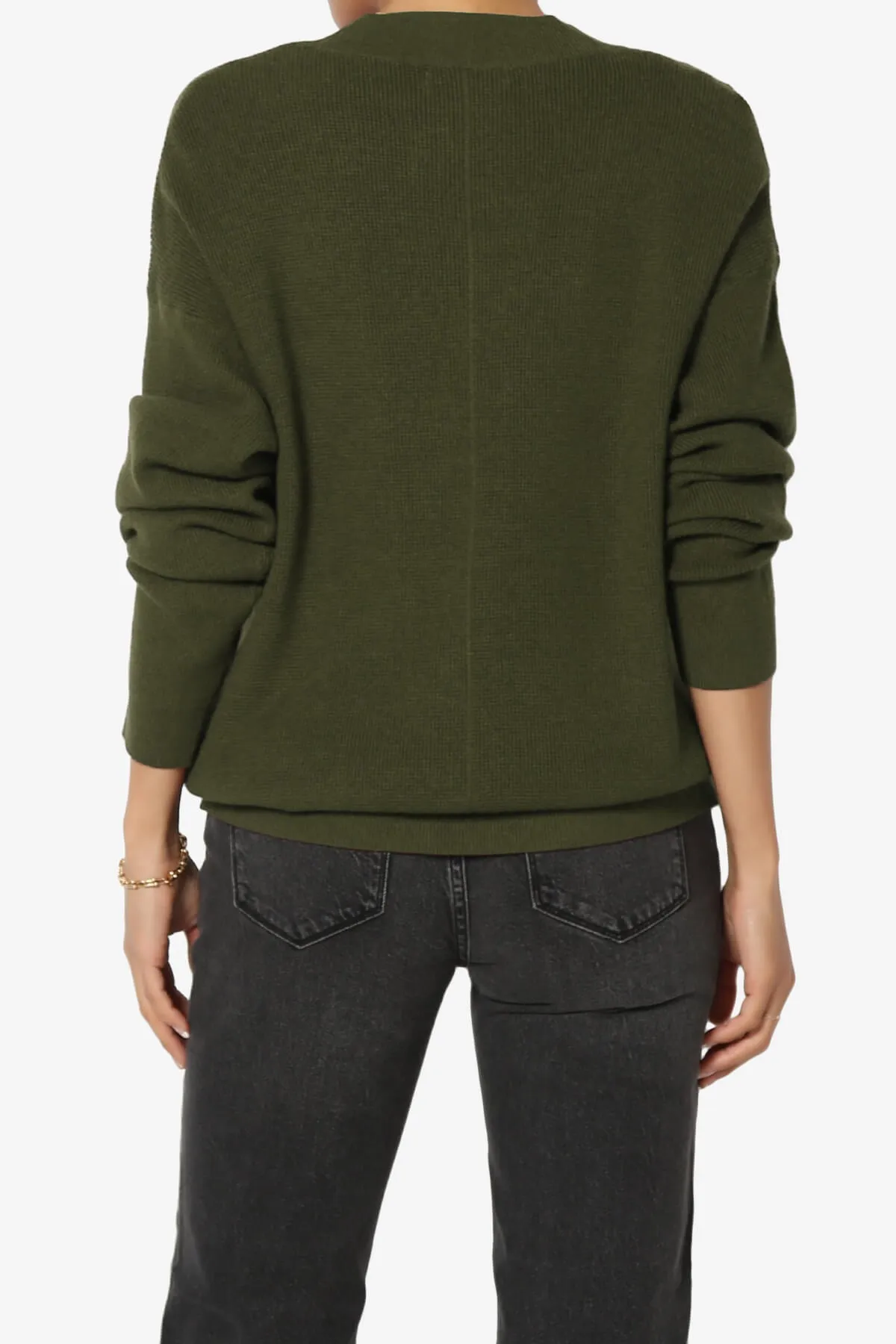 Nicky Micro Waffle Viscose Knit Cardigan