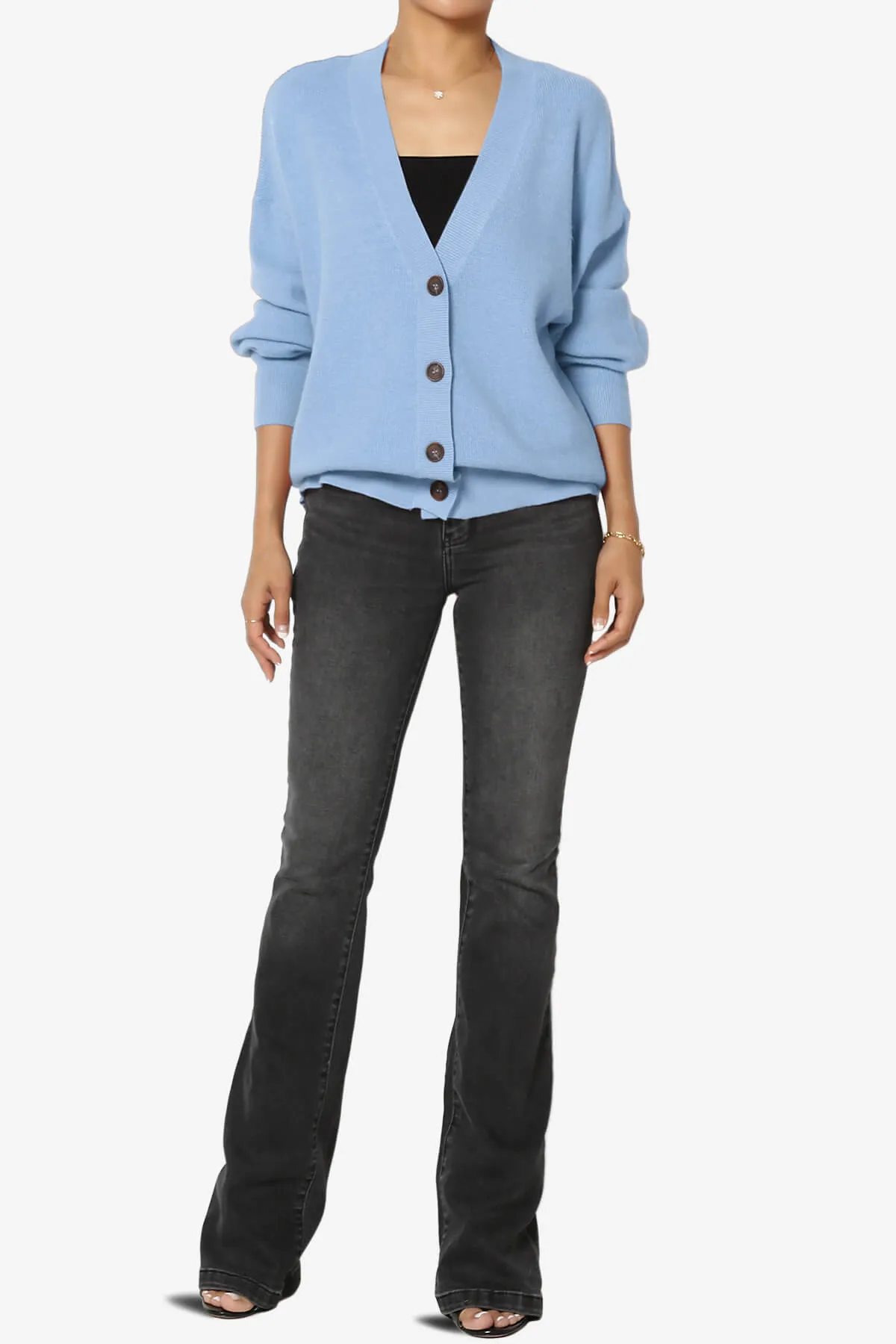 Nicky Micro Waffle Viscose Knit Cardigan