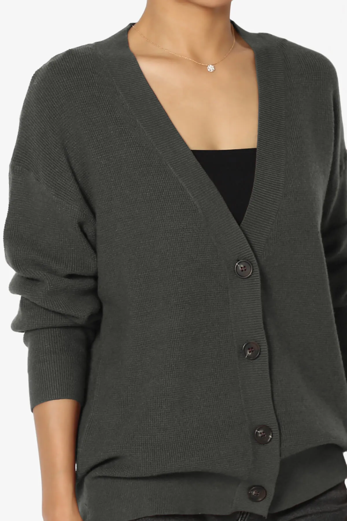 Nicky Micro Waffle Viscose Knit Cardigan