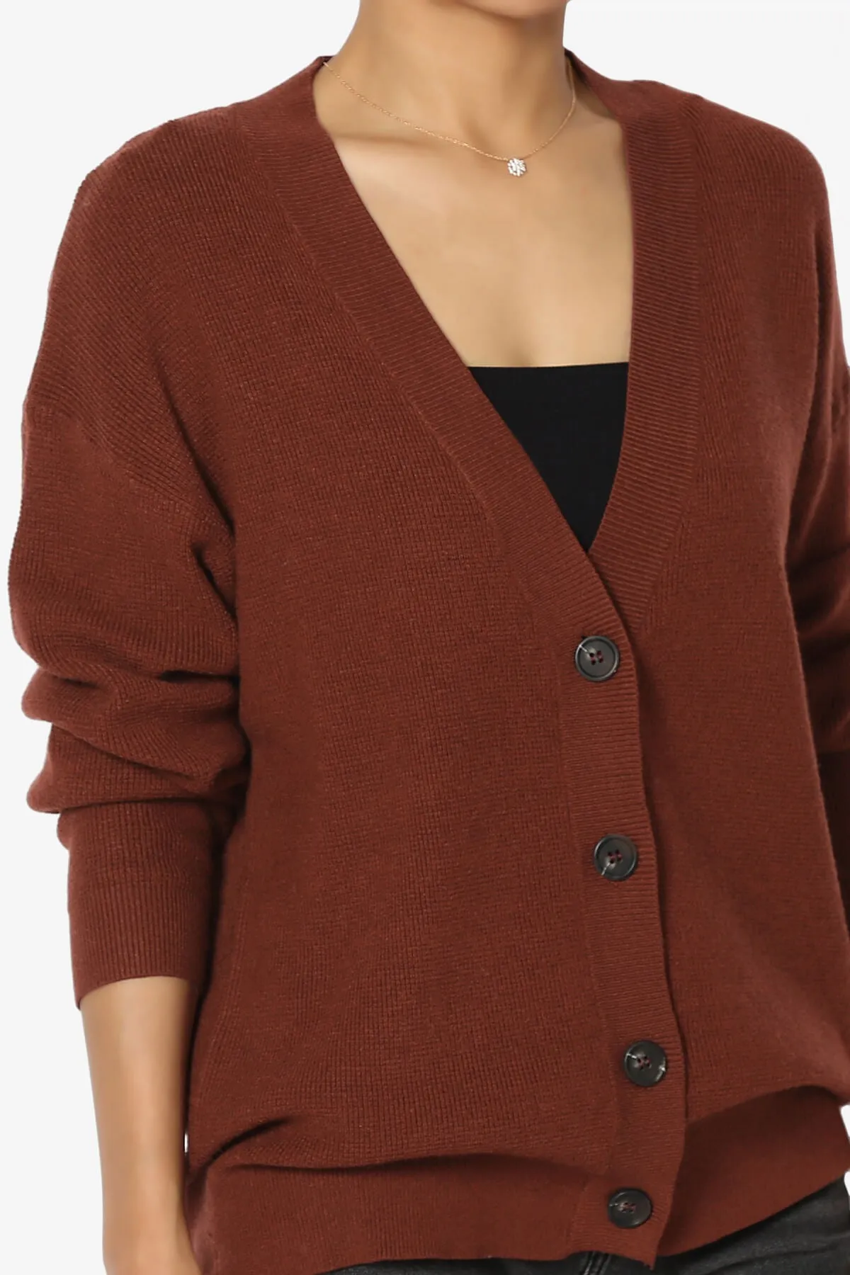 Nicky Micro Waffle Viscose Knit Cardigan