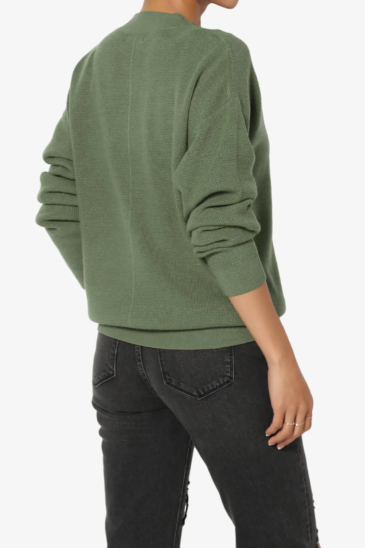 Nicky Micro Waffle Viscose Knit Cardigan