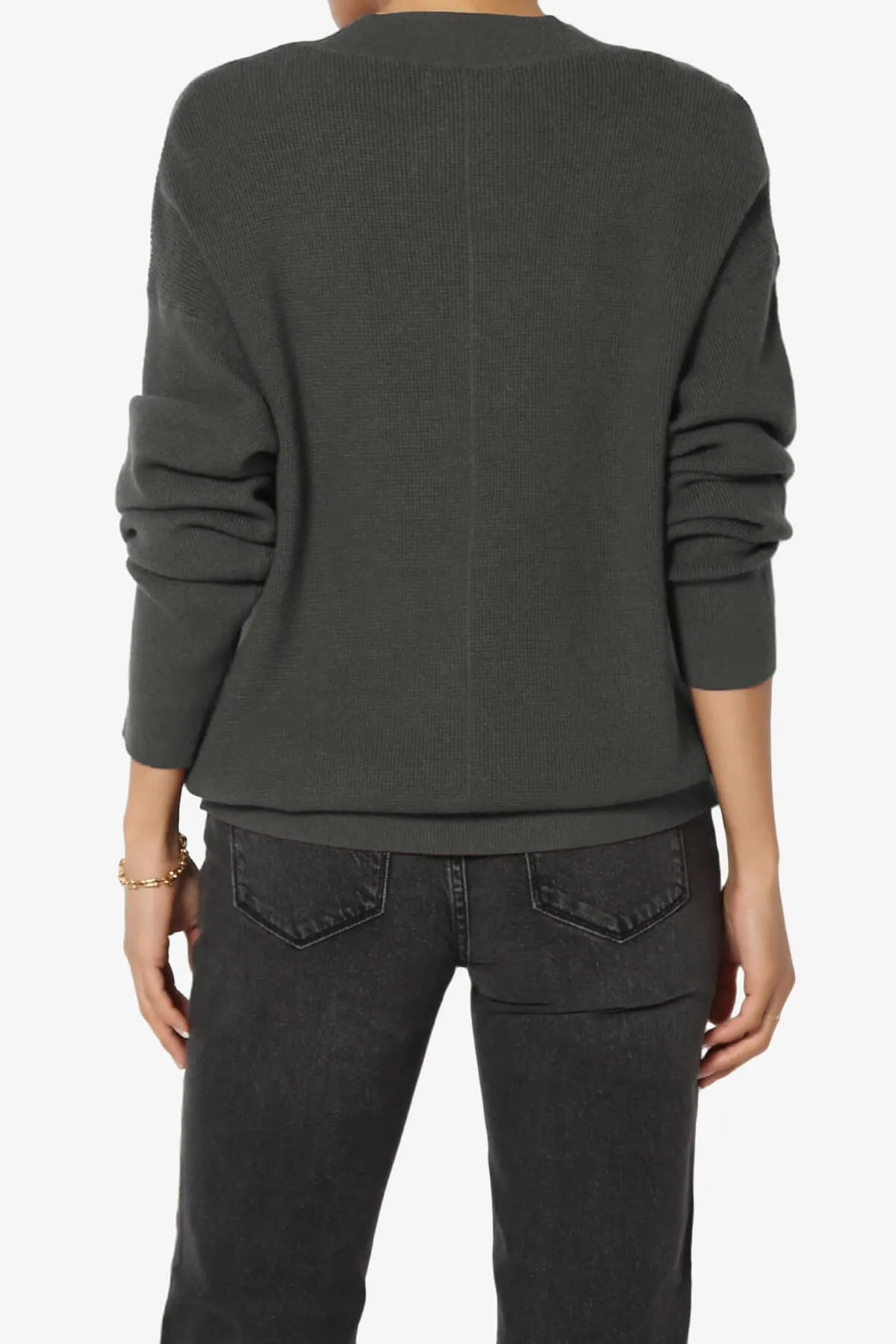 Nicky Micro Waffle Viscose Knit Cardigan