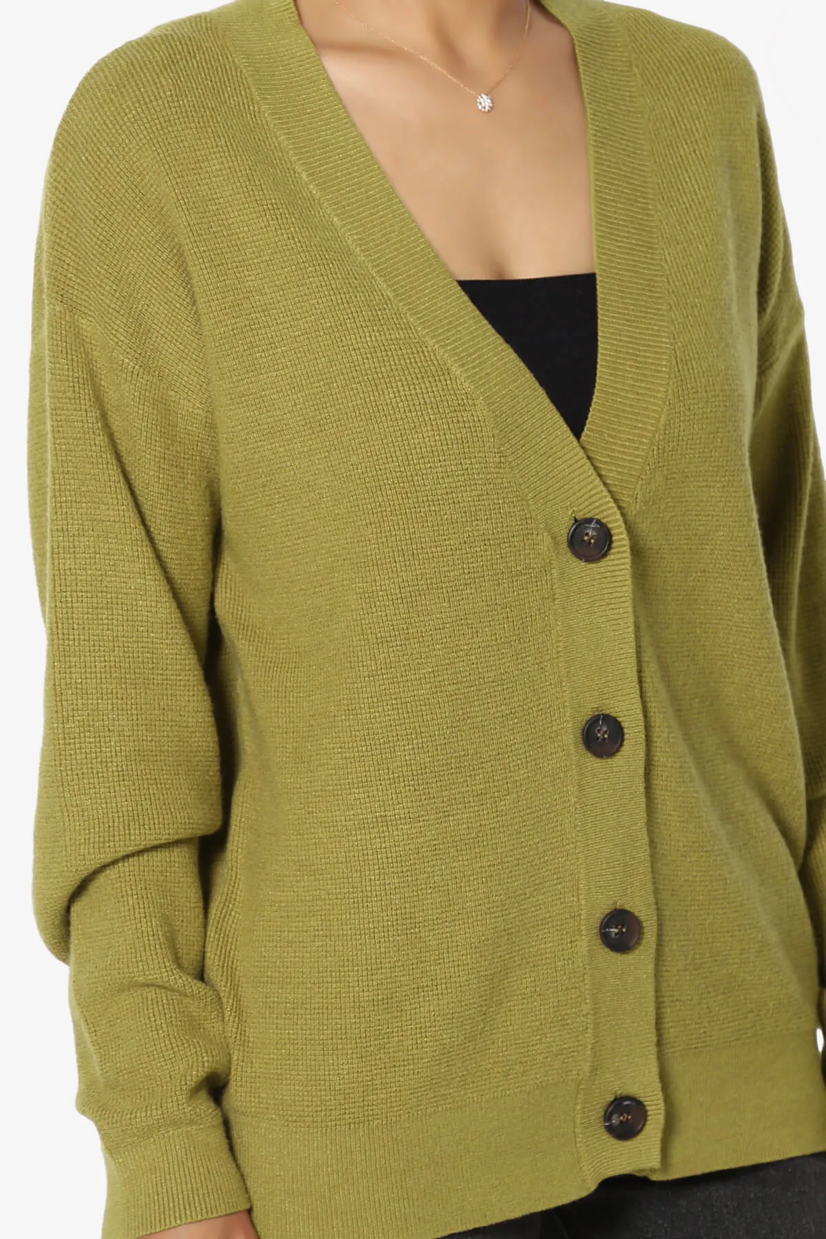 Nicky Micro Waffle Viscose Knit Cardigan