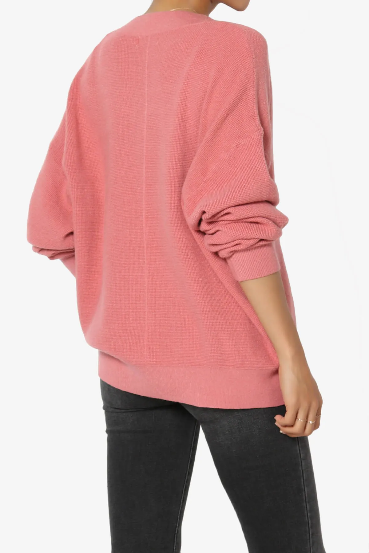 Nicky Micro Waffle Viscose Knit Cardigan