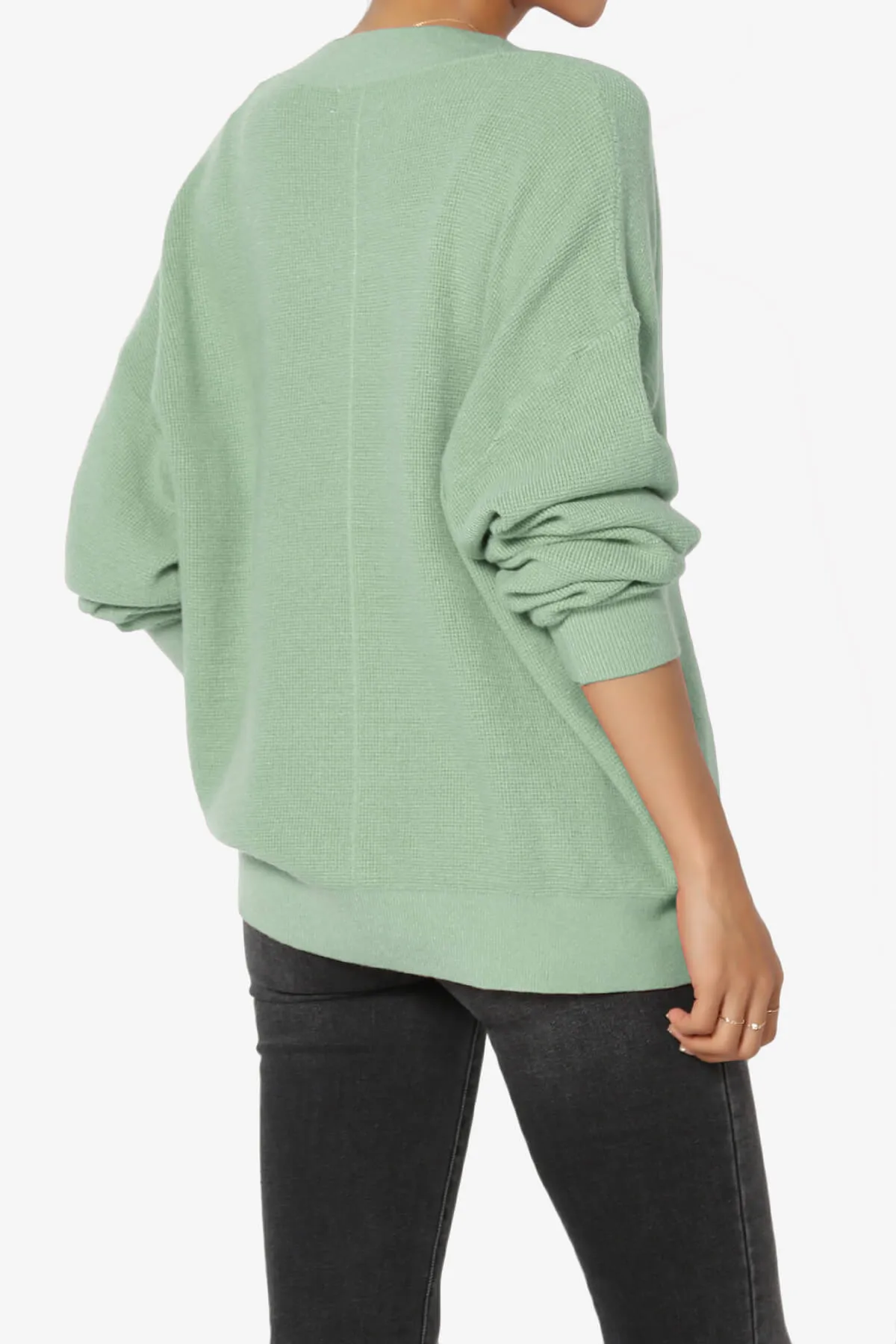 Nicky Micro Waffle Viscose Knit Cardigan