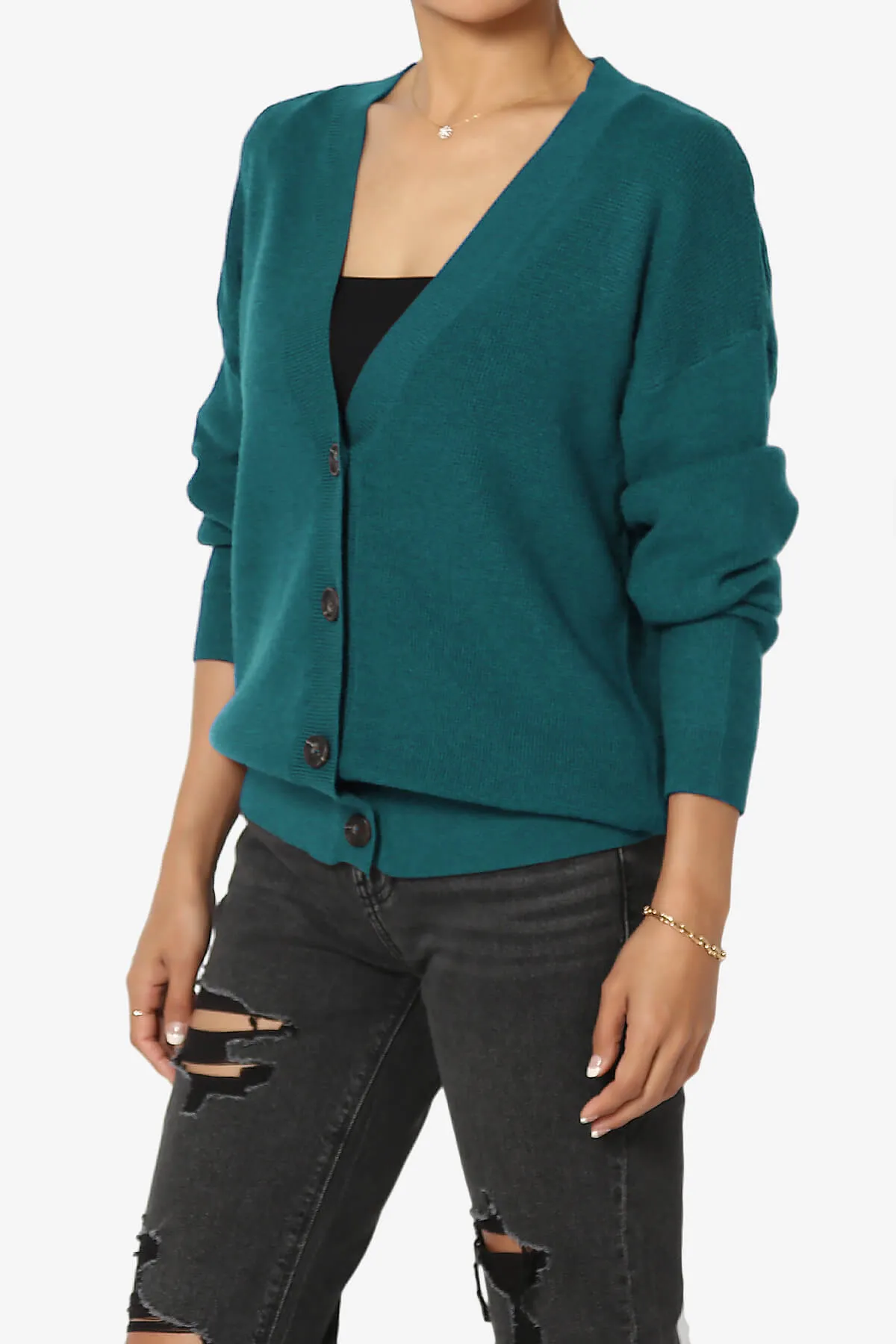 Nicky Micro Waffle Viscose Knit Cardigan