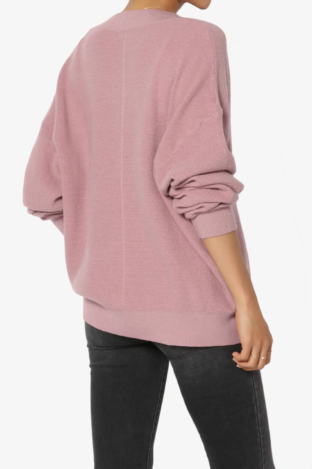 Nicky Micro Waffle Viscose Knit Cardigan