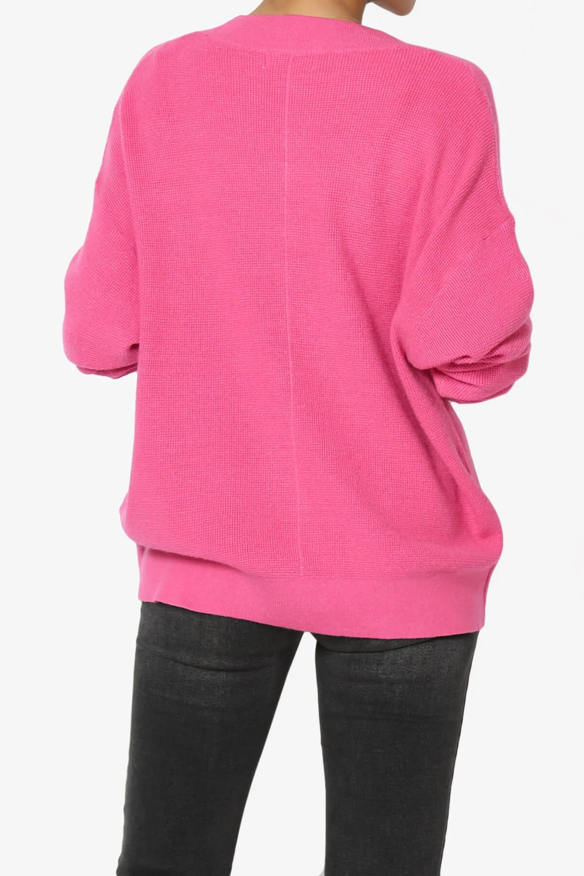 Nicky Micro Waffle Viscose Knit Cardigan