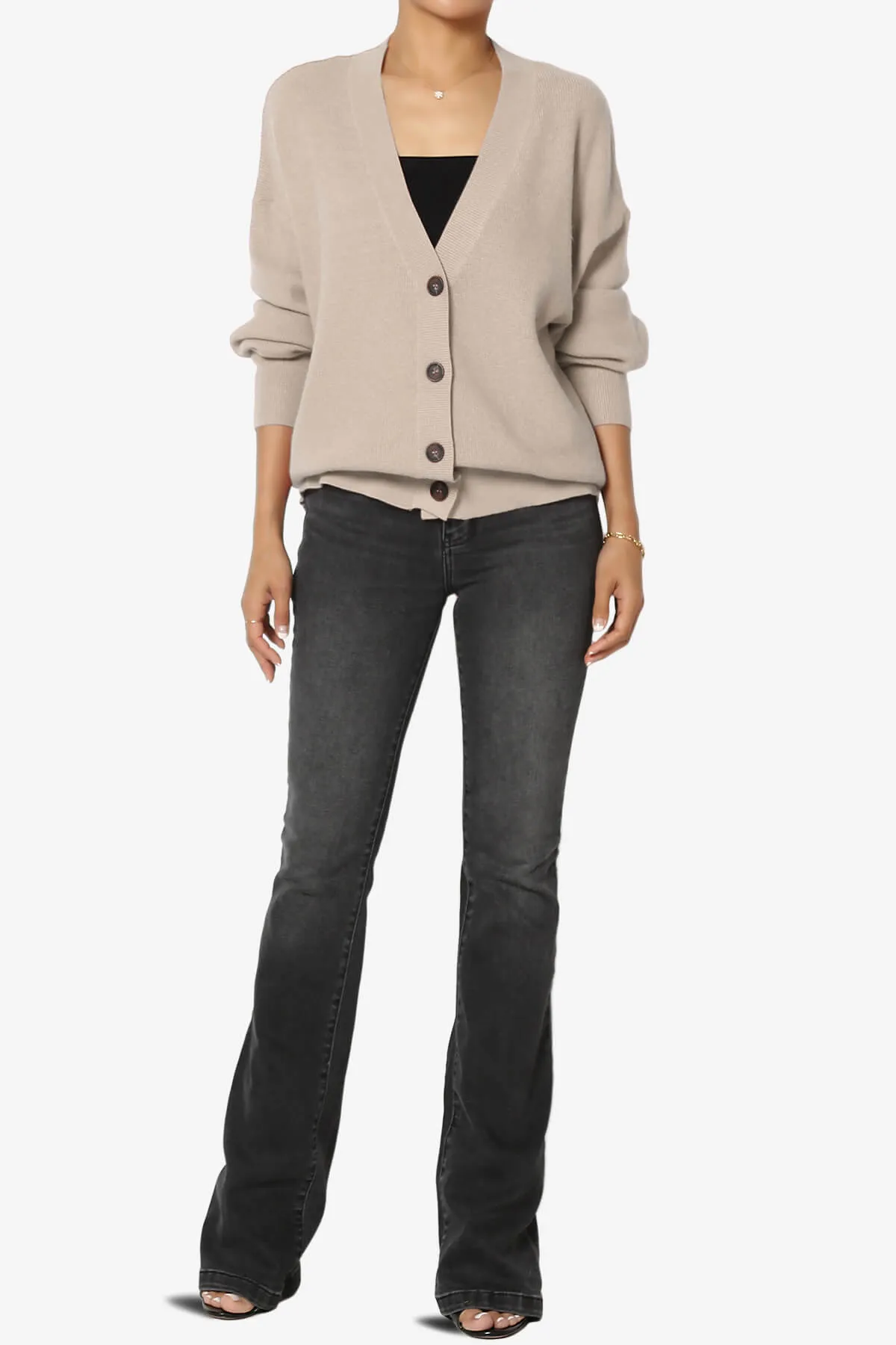 Nicky Micro Waffle Viscose Knit Cardigan