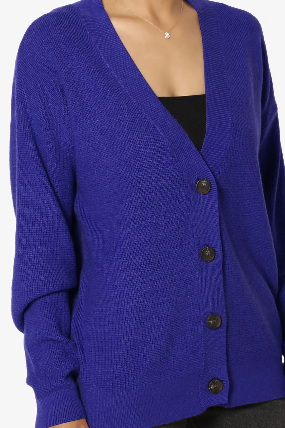Nicky Micro Waffle Viscose Knit Cardigan