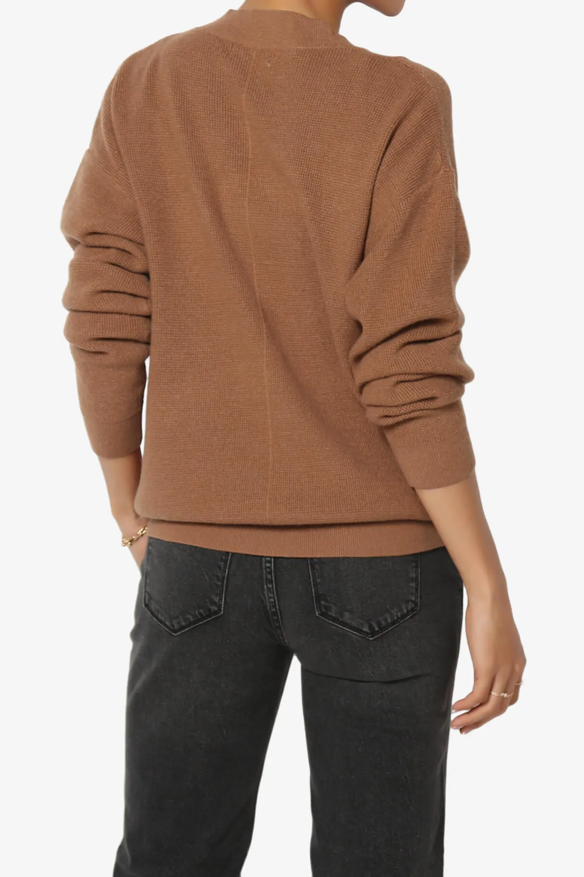 Nicky Micro Waffle Viscose Knit Cardigan