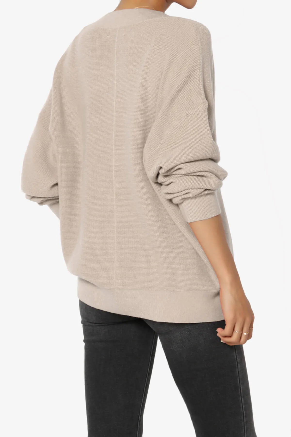 Nicky Micro Waffle Viscose Knit Cardigan