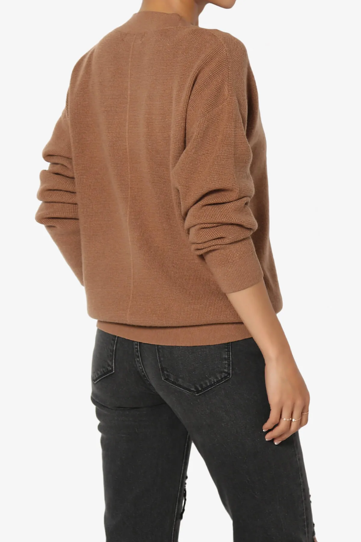 Nicky Micro Waffle Viscose Knit Cardigan