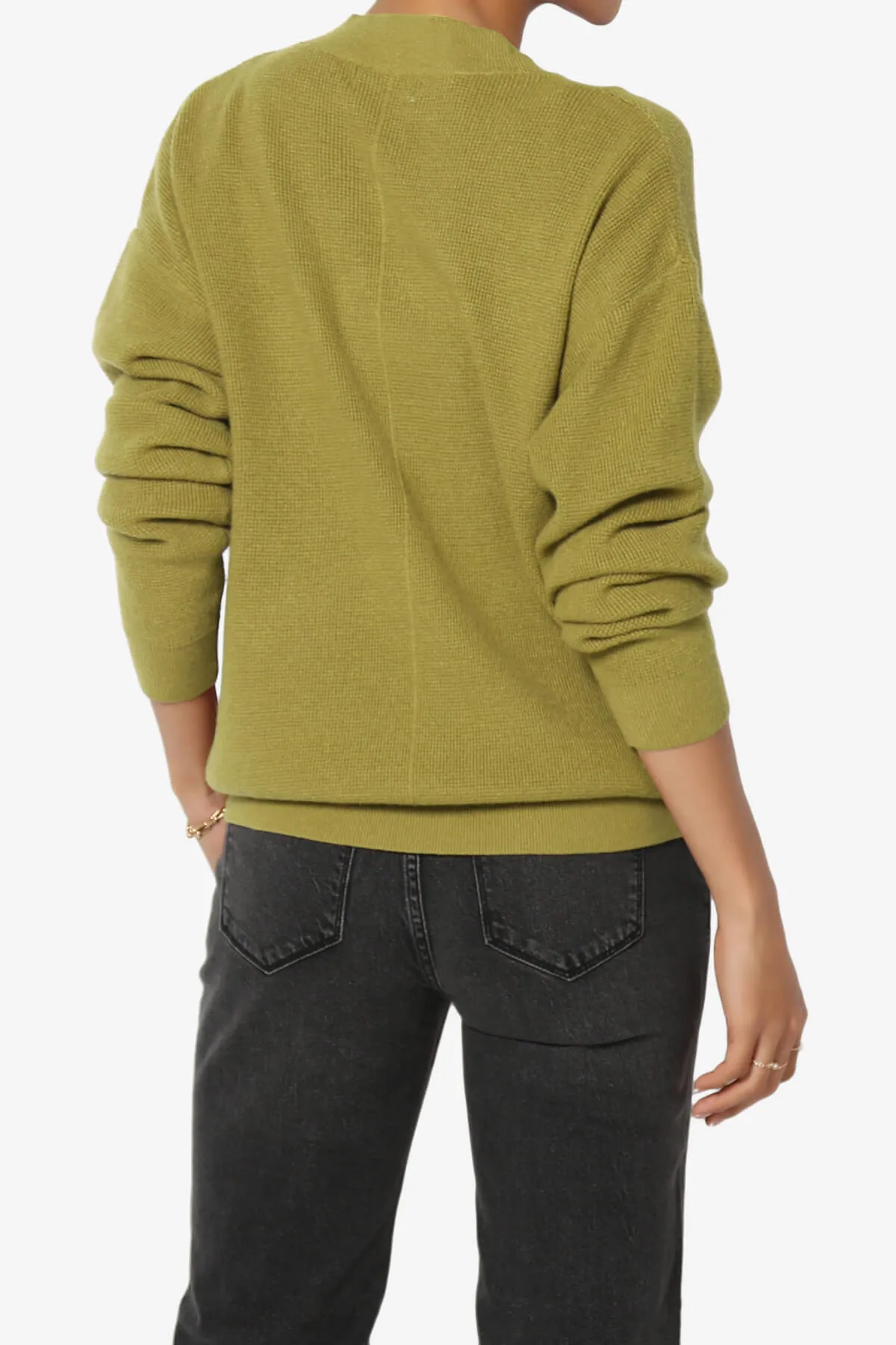 Nicky Micro Waffle Viscose Knit Cardigan
