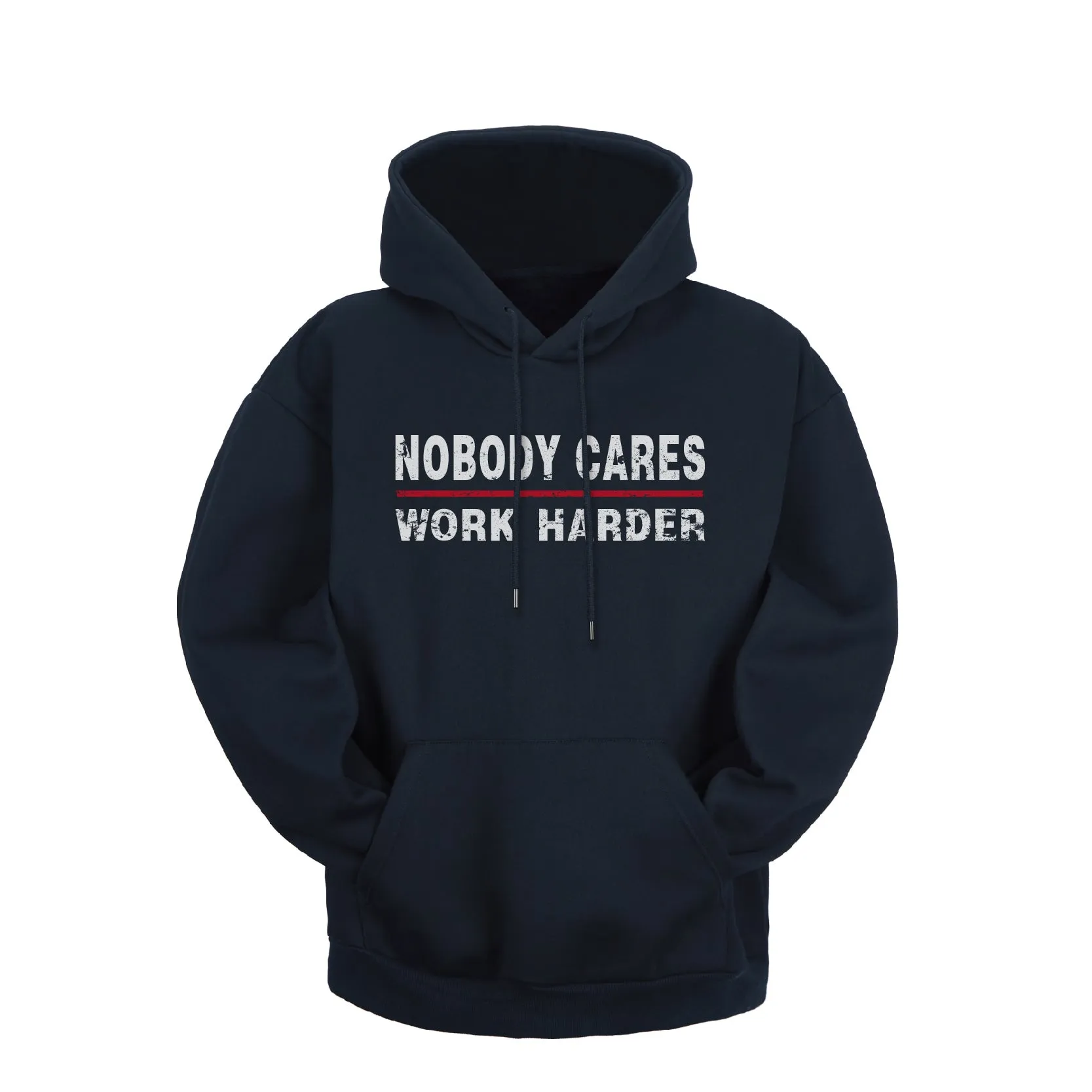 NOBODY CARES WORK HARDER GRAPHIC HEAVY WEIGHT HOODIE