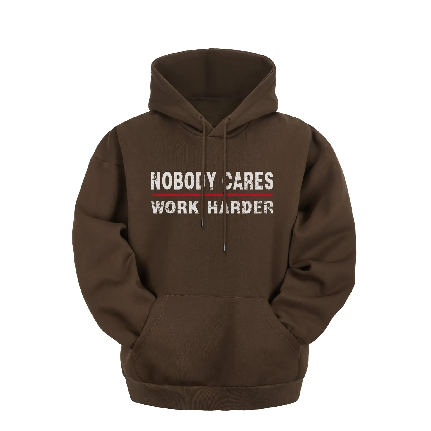 NOBODY CARES WORK HARDER GRAPHIC HEAVY WEIGHT HOODIE