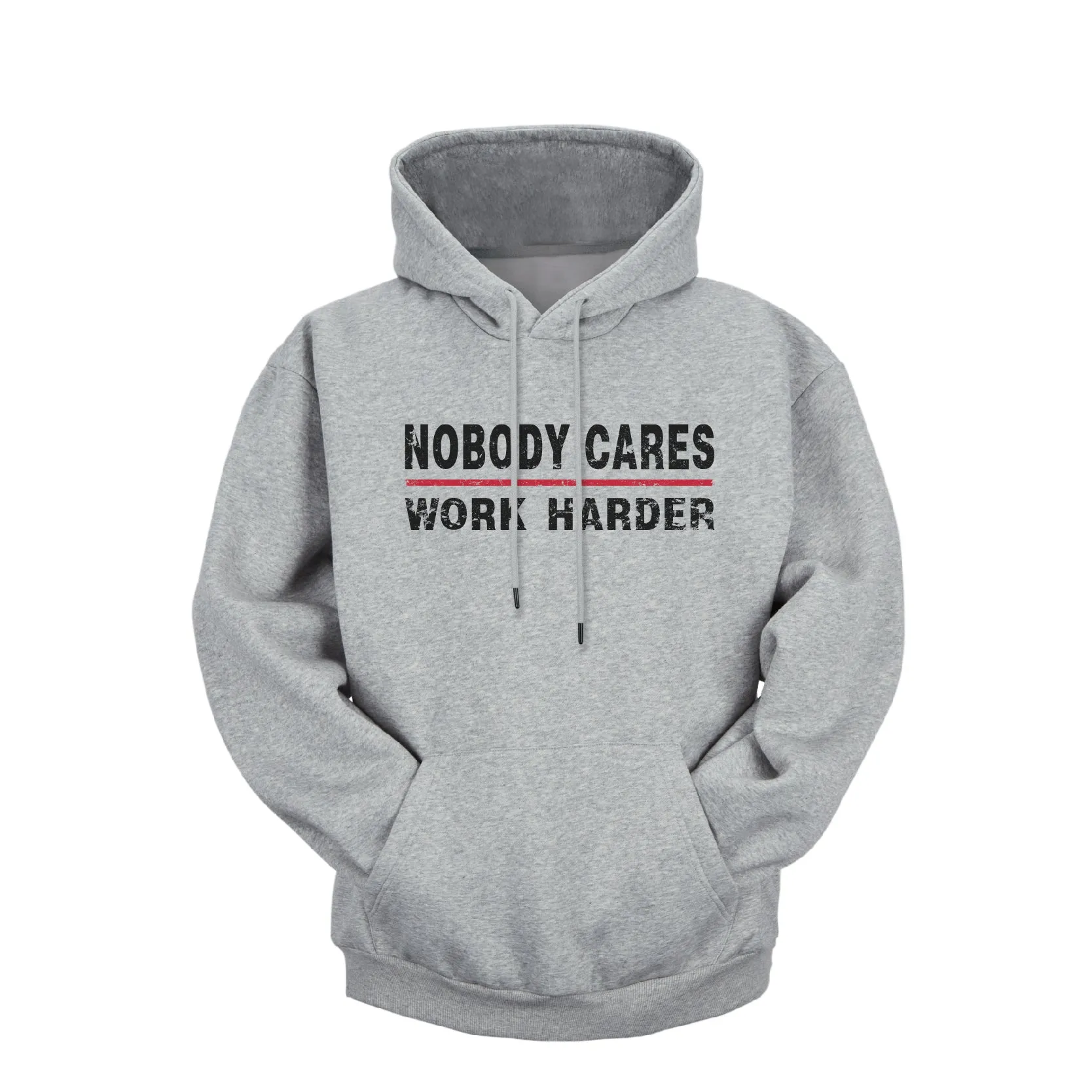 NOBODY CARES WORK HARDER GRAPHIC HEAVY WEIGHT HOODIE