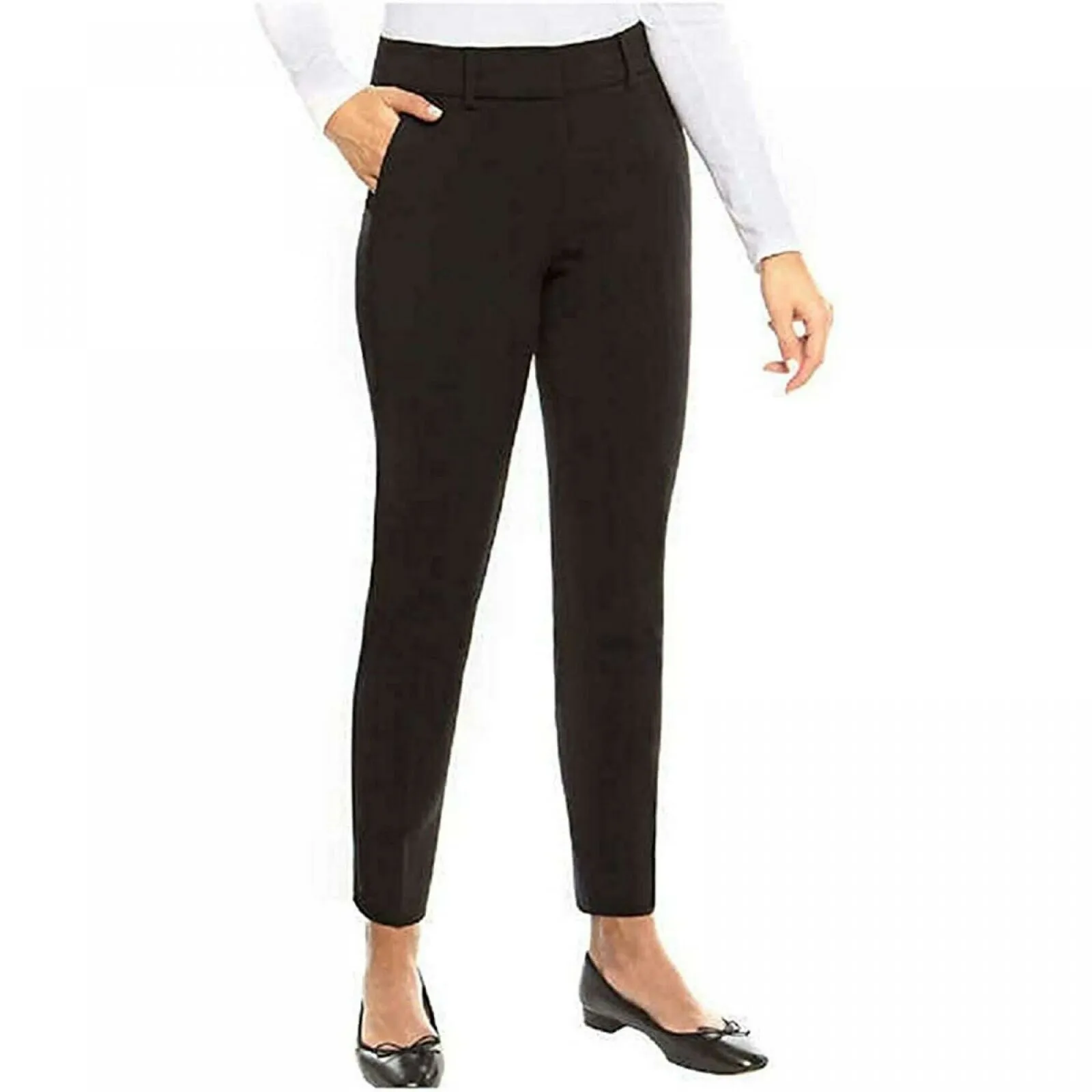 NWT Kirkland Signature Women's Slim Crop Trouser Pants. 7335241 12