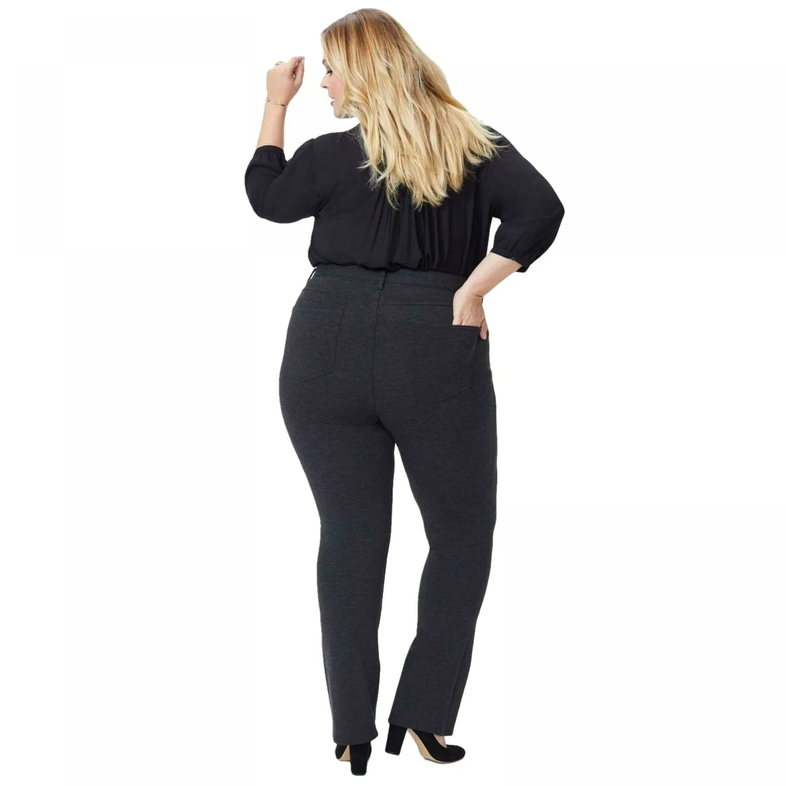 NYDJ Women's Plus Size Marilyn Straight Leg Ponte Pants