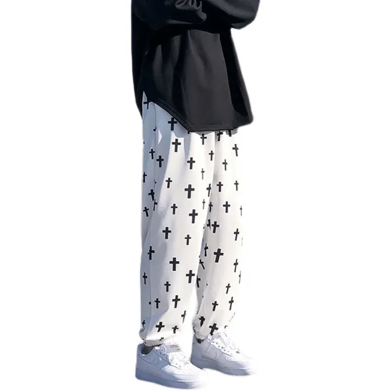 Pants Men'S Spring Men'S Footwear Casual Trousers Men'S Loose Korean Style Trendy Nine-Point Pants Trendy Brand Guard Pants Men'S Trend