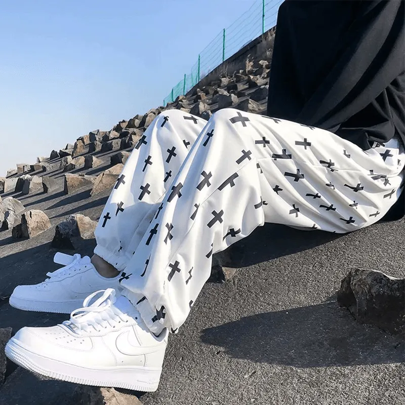 Pants Men'S Spring Men'S Footwear Casual Trousers Men'S Loose Korean Style Trendy Nine-Point Pants Trendy Brand Guard Pants Men'S Trend