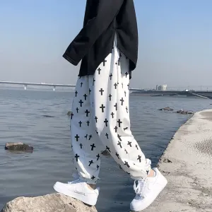 Pants Men'S Spring Men'S Footwear Casual Trousers Men'S Loose Korean Style Trendy Nine-Point Pants Trendy Brand Guard Pants Men'S Trend