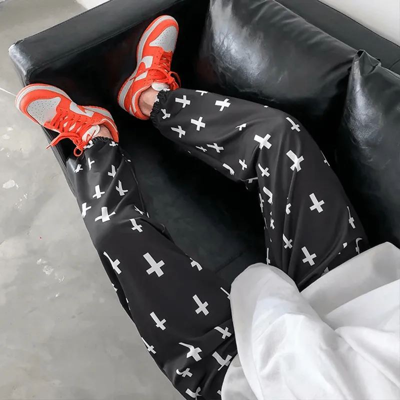 Pants Men'S Spring Men'S Footwear Casual Trousers Men'S Loose Korean Style Trendy Nine-Point Pants Trendy Brand Guard Pants Men'S Trend