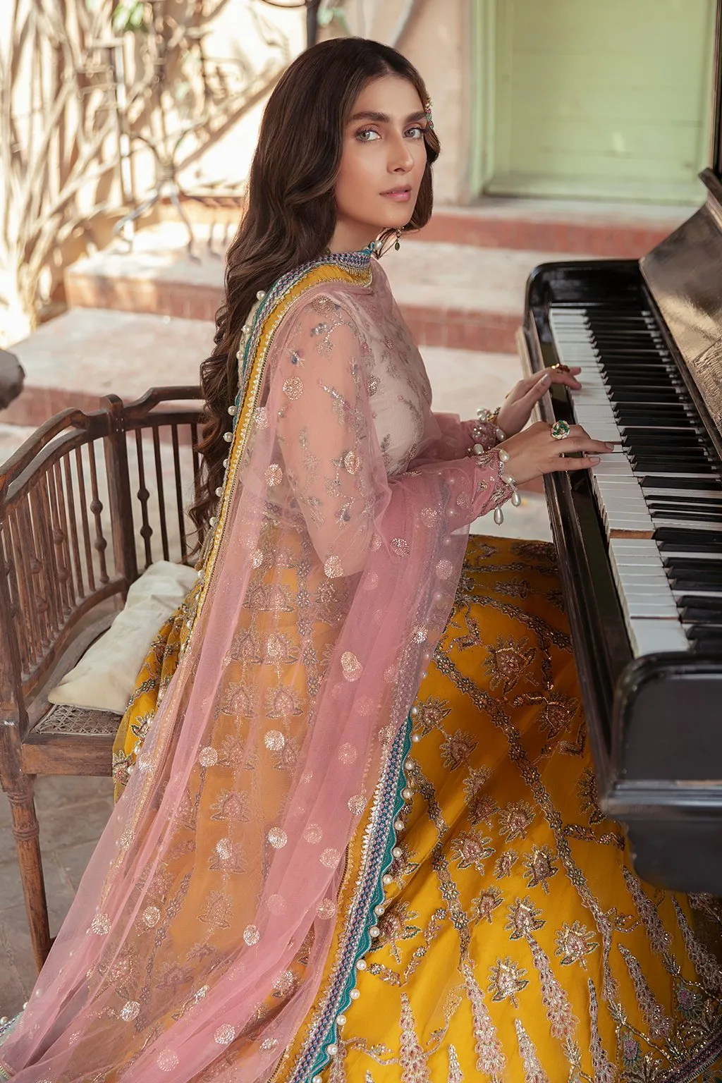 PAREESHA | Afrozeh Hayat Wedding Formals Collection 2021 | Unstitched Embroidered Chiffon Suits