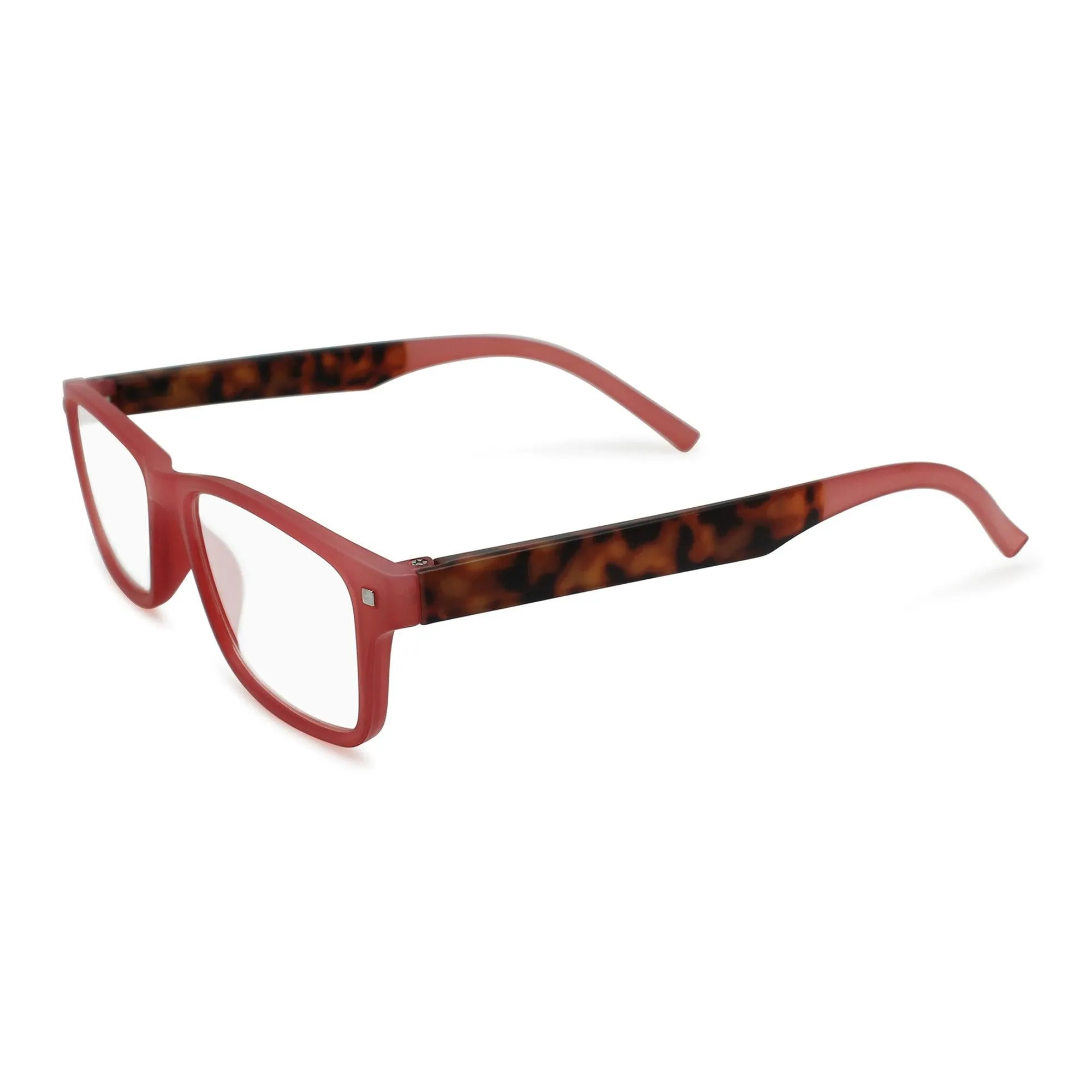 Pastel Colors Rectangular Reading Glasses for Women Tortoise Shell Temples | R-648