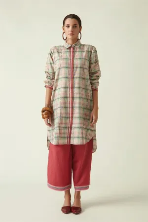 Payal Pratap   I   Hudsons Bay Agaricous Buttoned Down SHirt Cotton Handloom Beige Transition Edit 8T-19