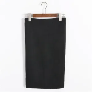 Pencil Suede Skirt