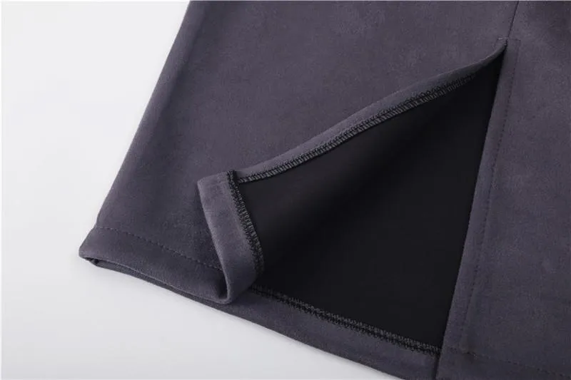 Pencil Suede Skirt