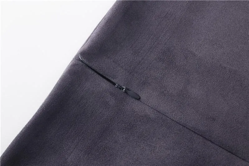 Pencil Suede Skirt
