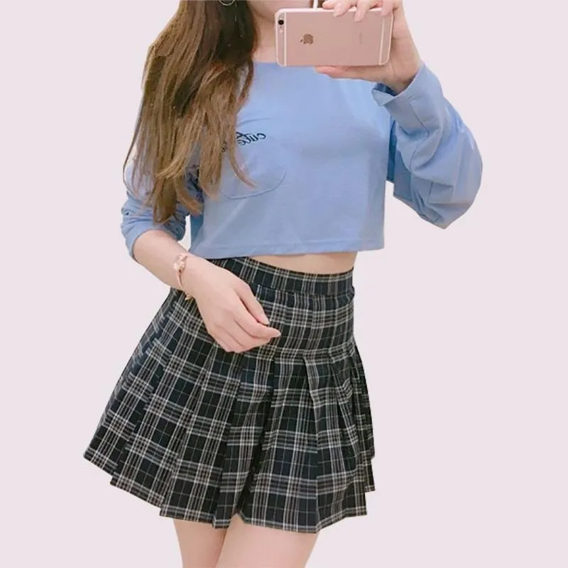 Plaid Mini Skirt