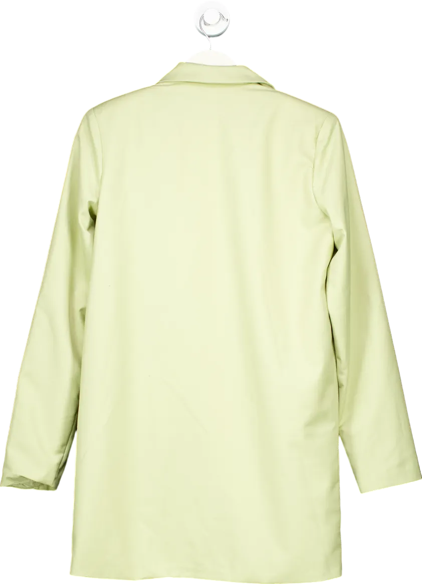 PrettyLittleThing Light Green Longline Blazer UK 6