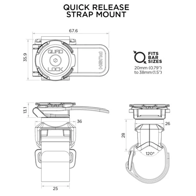 Quad Lock - Quick-Release Strap Mount