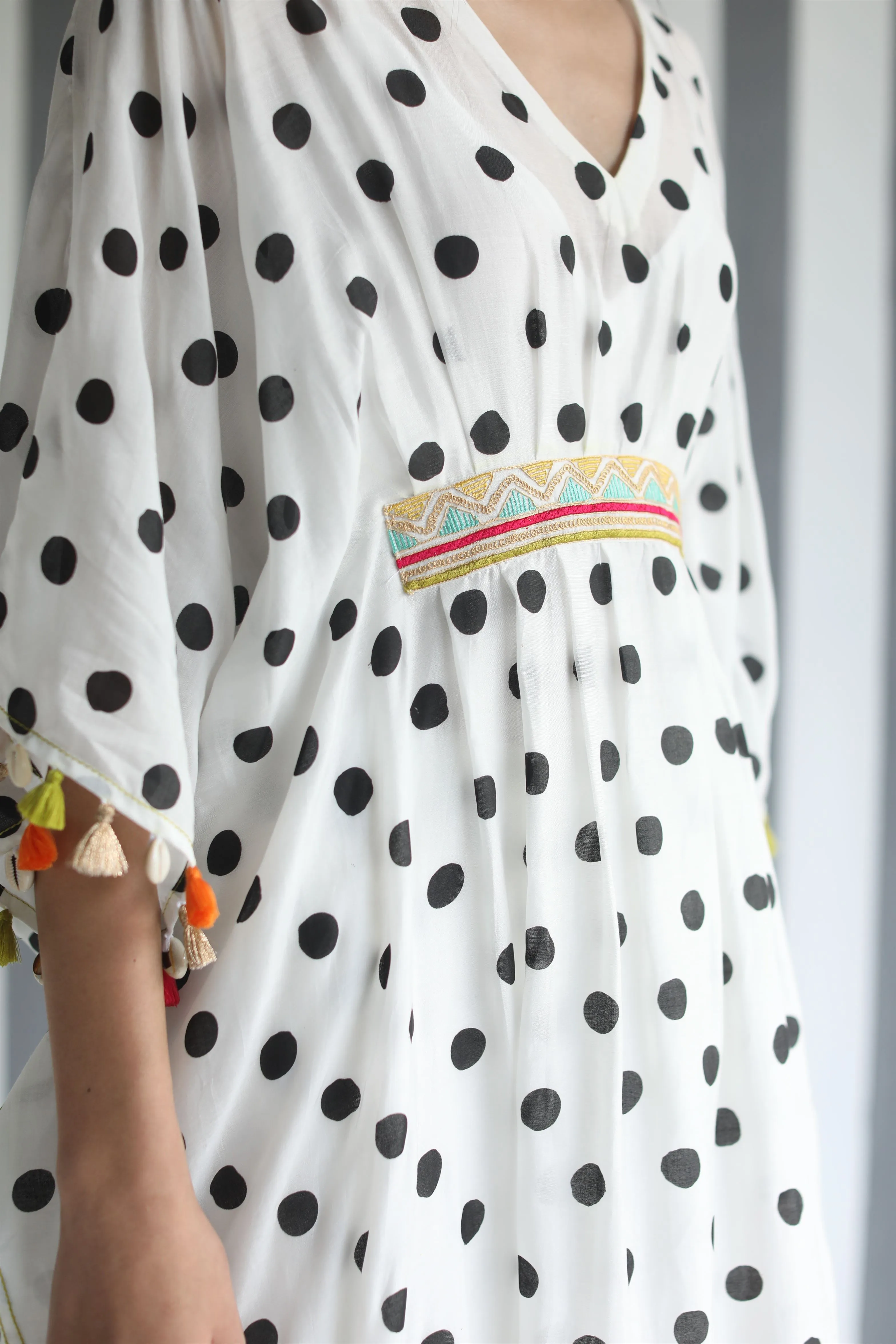 Raji Ramniq I Love To Dot I Cotton Silk Ensemble I Black and White I 104