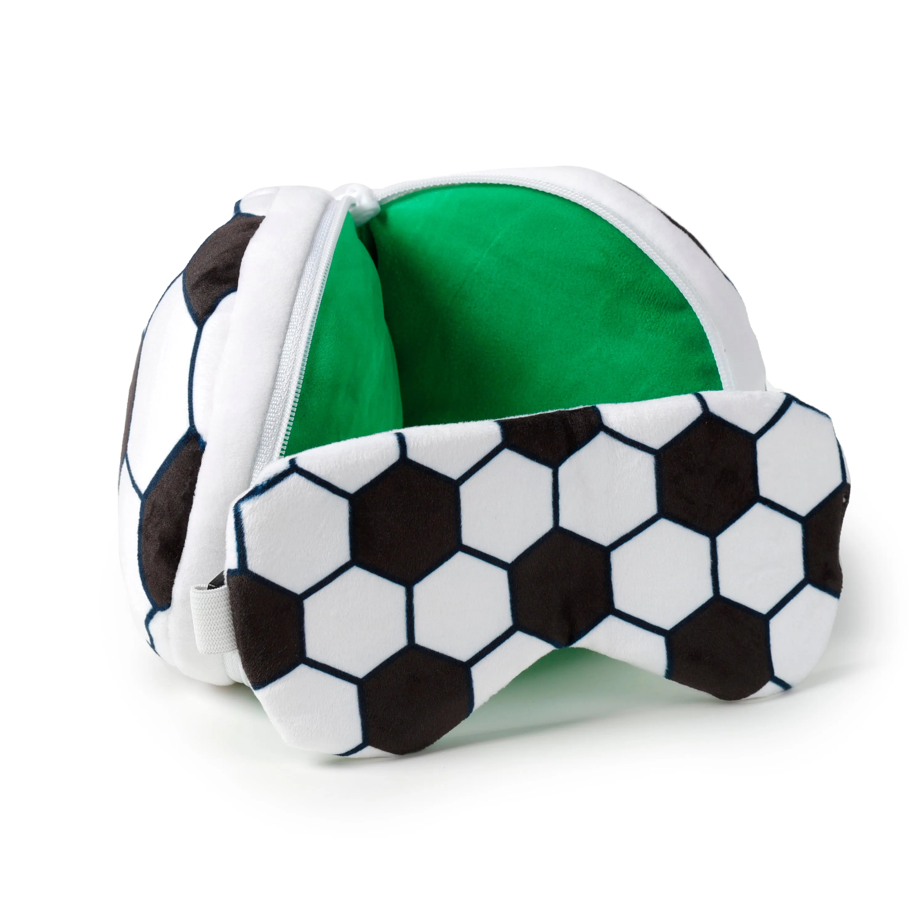 Relaxeazzz Travel Pillow & Eye Mask - Football
