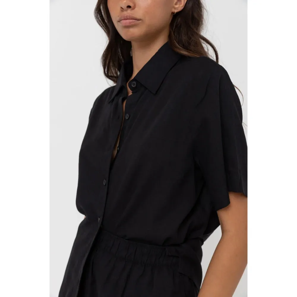 RHYTHM CLASSIC LOUNGE SHIRT BLACK