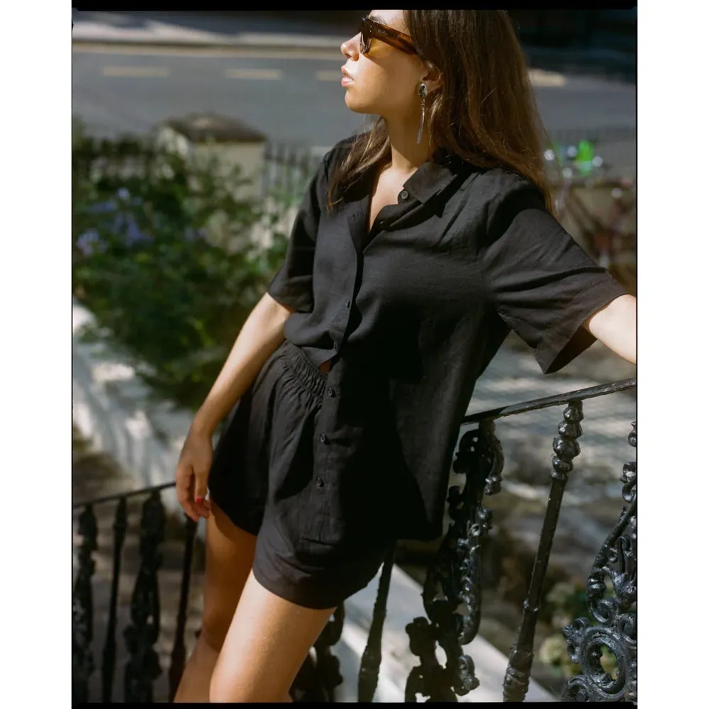 RHYTHM CLASSIC LOUNGE SHIRT BLACK