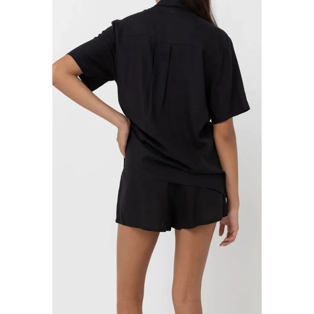 RHYTHM CLASSIC LOUNGE SHIRT BLACK