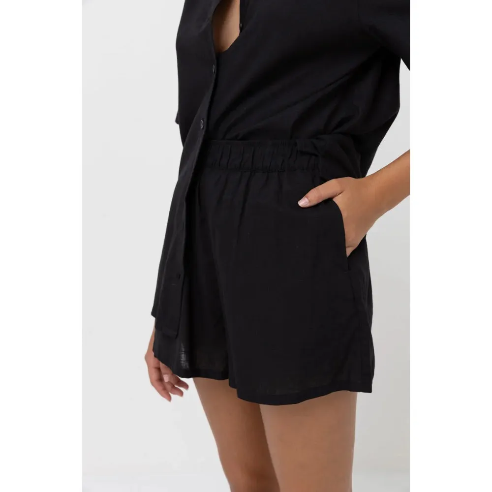 RHYTHM CLASSIC LOUNGE SHIRT BLACK