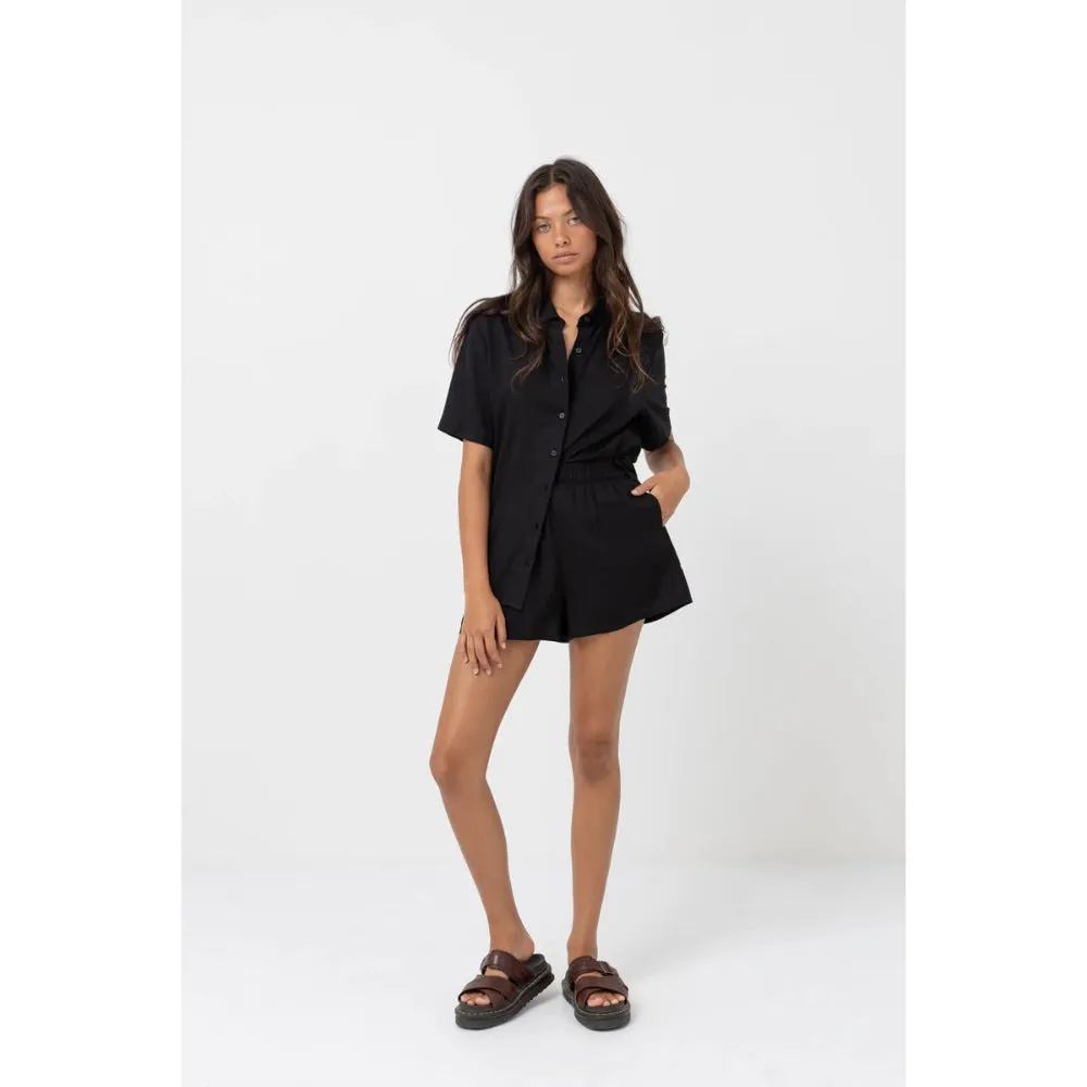 RHYTHM CLASSIC LOUNGE SHIRT BLACK