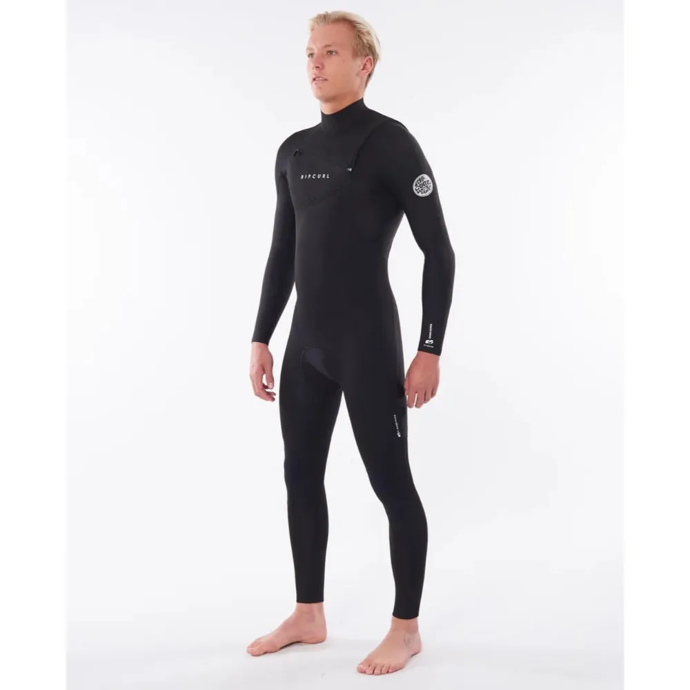 RIP CURL DAWN PATROL 4/3 CHEST ZIP BLACK