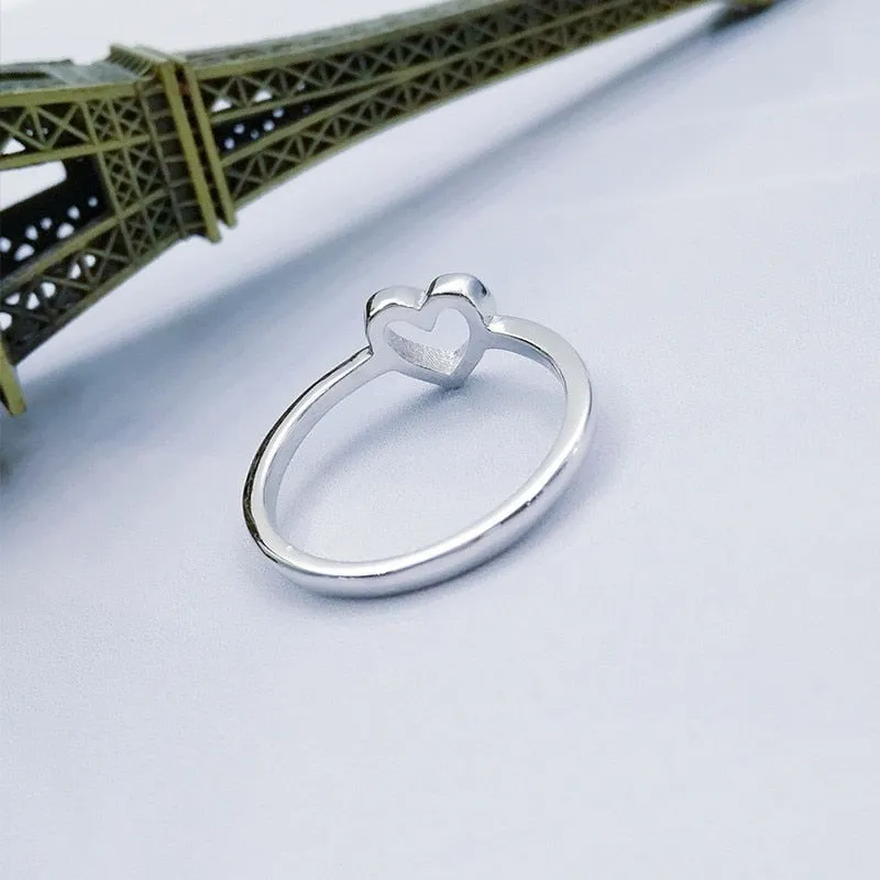 Rose Gold Color Heart Shaped Ring
