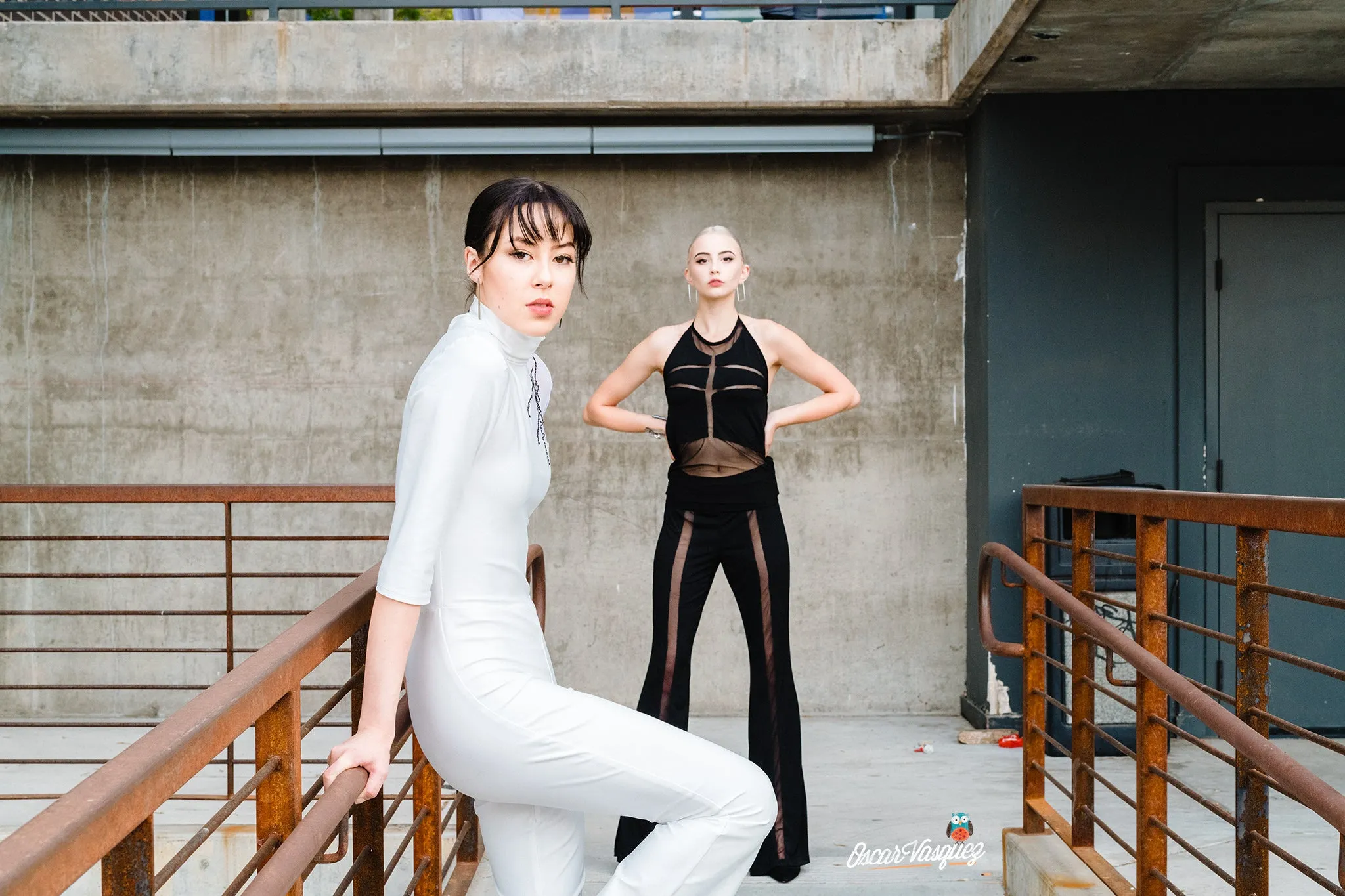Sheer Flare Leg Pants