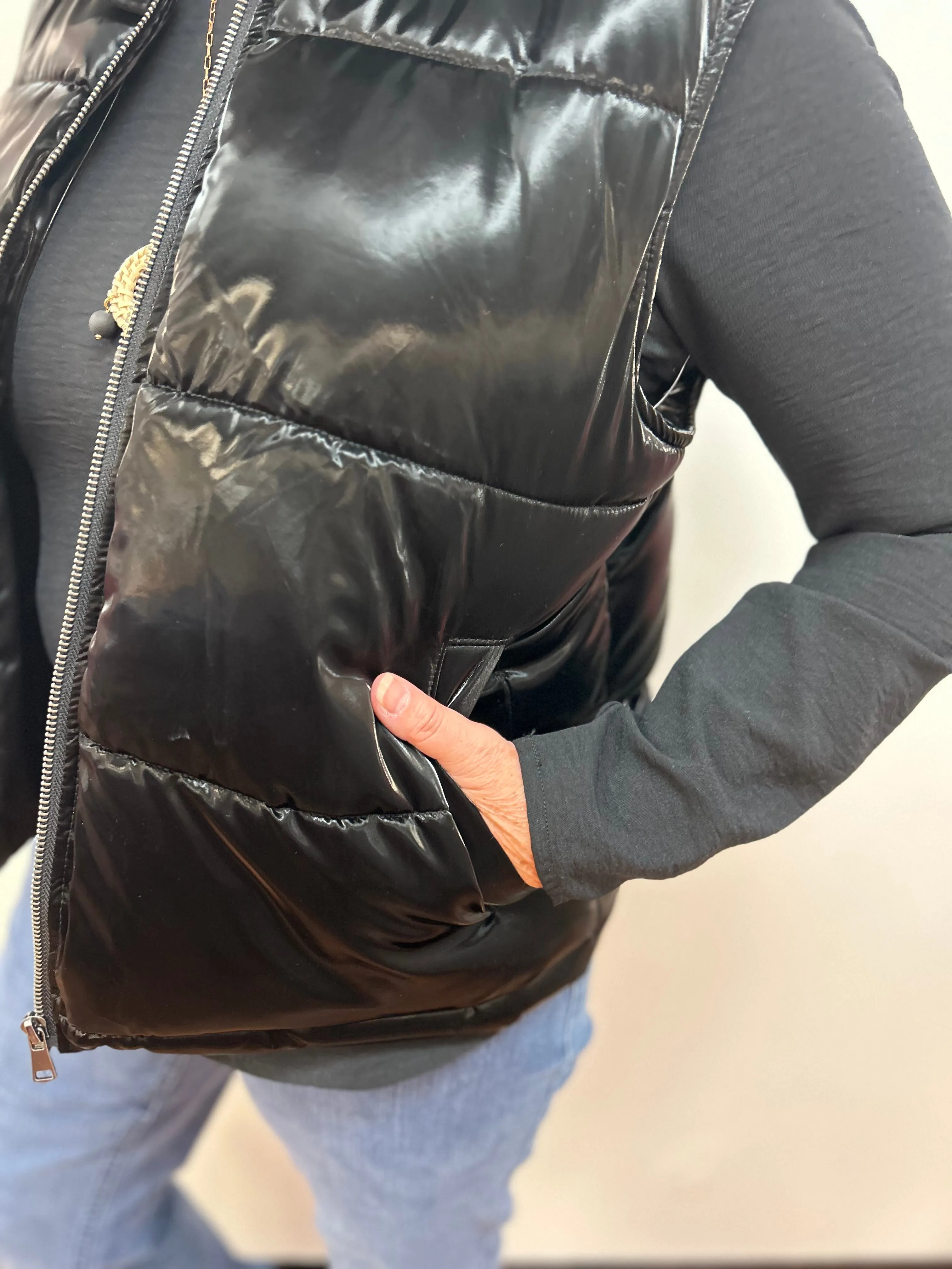 Shiny Puffer Vest