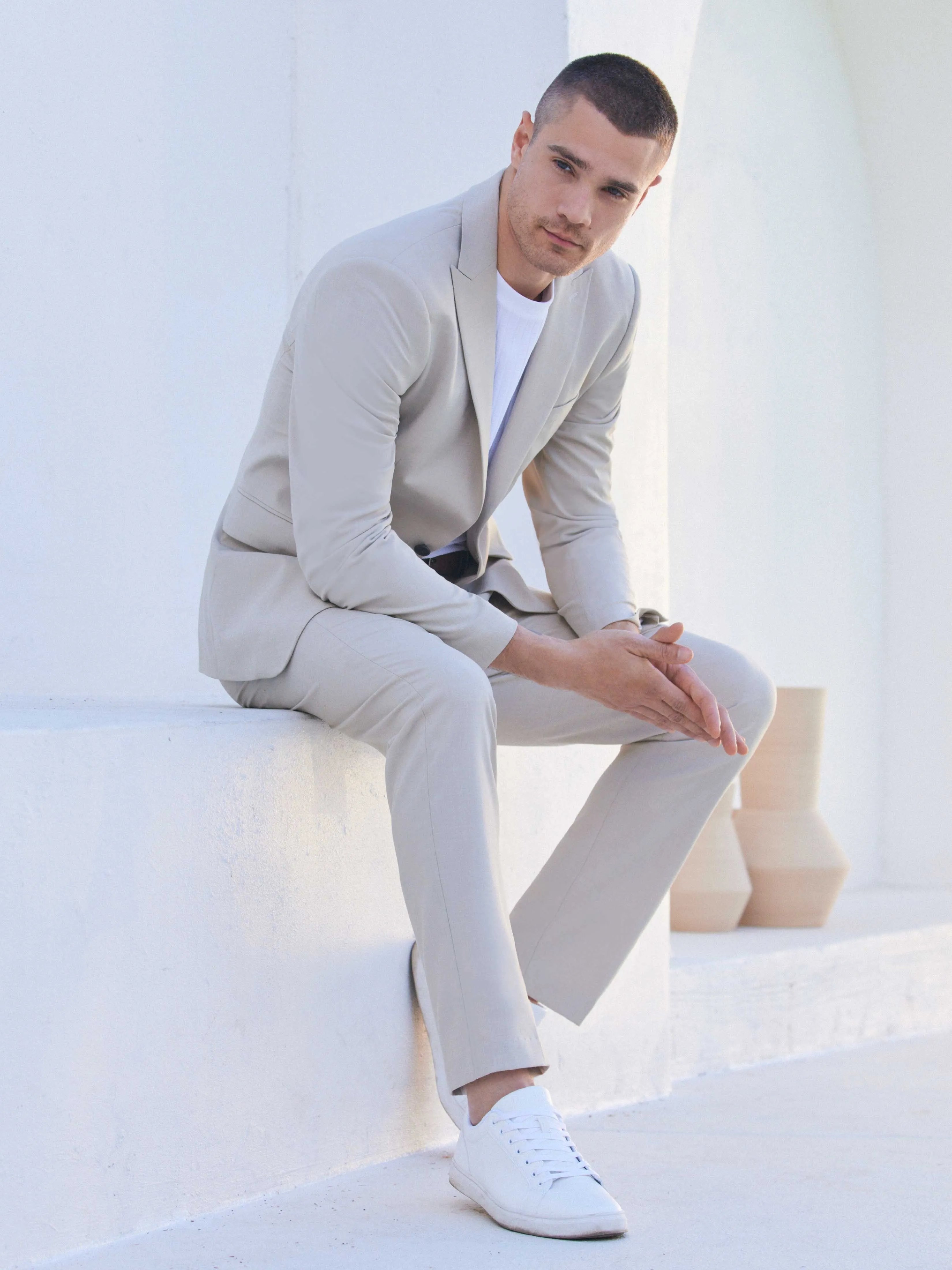 Slim Fit Peak Lapel Louis Suit Jacket