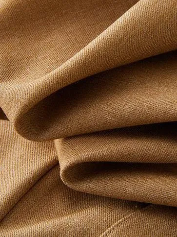 Solid Color Loose High Waist Ladies Contour Suit Pants
